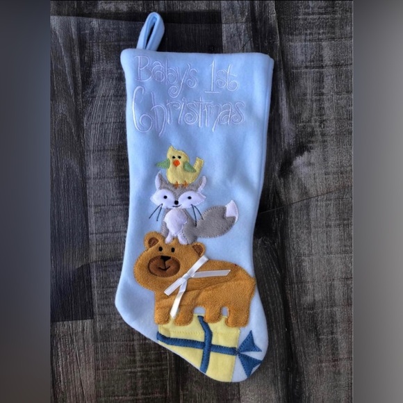 NWOT Baby’s 1st Christmas stocking, Blue - Picture 1 of 1